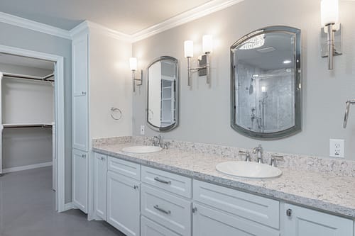 A remodeled bathroom sink from Summit Rennovation Group in The Woodlands
